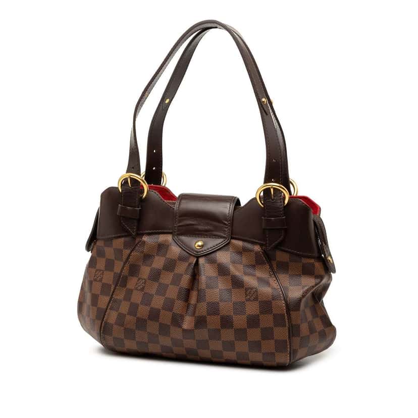 Louis Vuitton Damier Ebene Sistina PM Brown Good condition - Back View