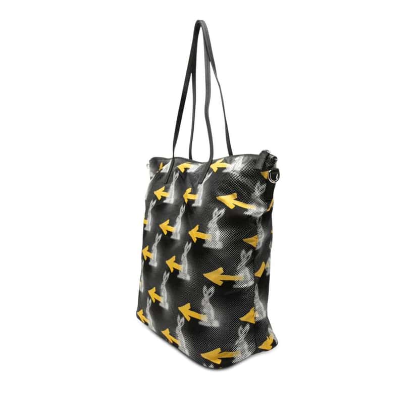 Prada Tessuto Stampato Satchel Black Good condition - Back View