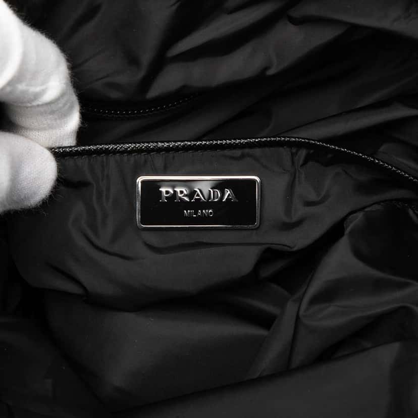 Prada Tessuto Stampato Satchel Black Good condition - Box View