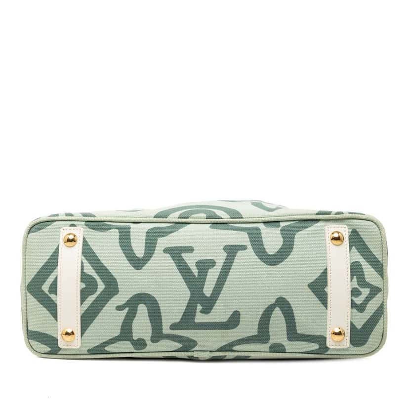 Louis Vuitton Monogram Tahitienne Cabas PM Green Canvas Good condition - Inside View