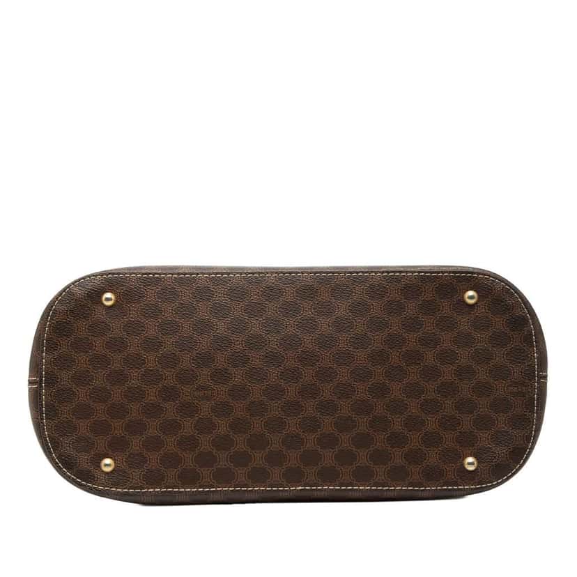 Celine Macadam Coated Canvas Dome Handbag Brown Canvas Fair condition - Inside View