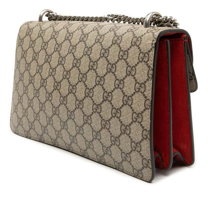 Gucci Medium GG Supreme Dionysus Crossbody Beige Canvas Good condition - Back View