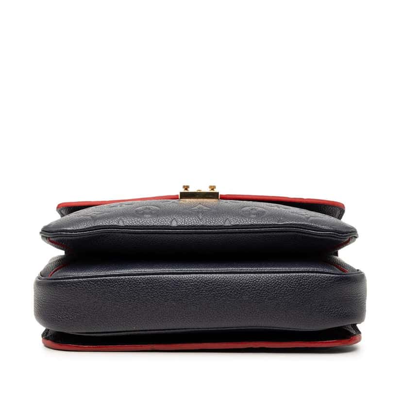 Louis Vuitton Monogram Empreinte Pochette Metis Blue Leather Good condition - Inside View