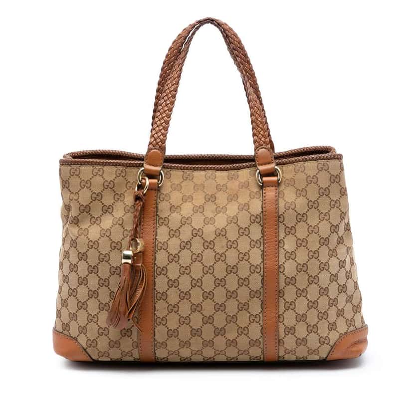 Gucci GG Canvas Marrakech Tote Beige Good condition - Front View