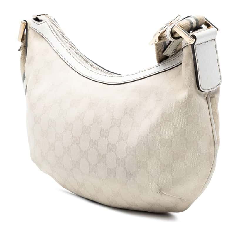 Gucci GG Canvas Web Crossbody Beige Canvas Good condition - Back View