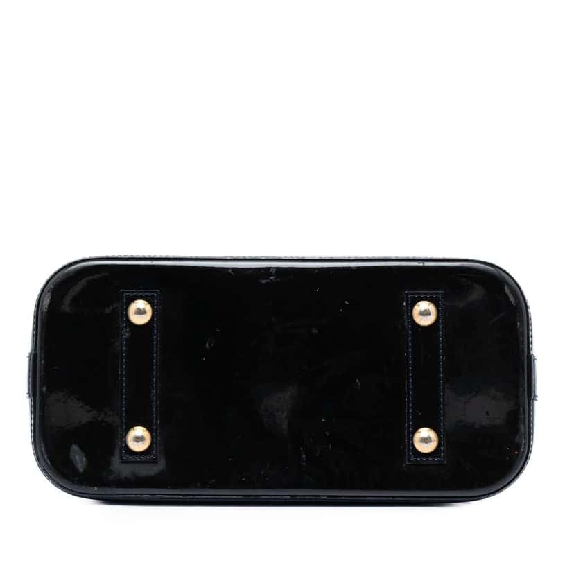 Louis Vuitton Monogram Vernis Alma PM Blue Leather Good condition - Inside View