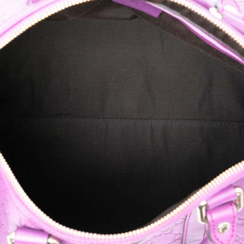 Gucci Medium Guccissima Joy Boston Bag Purple Leather Good condition - Model View