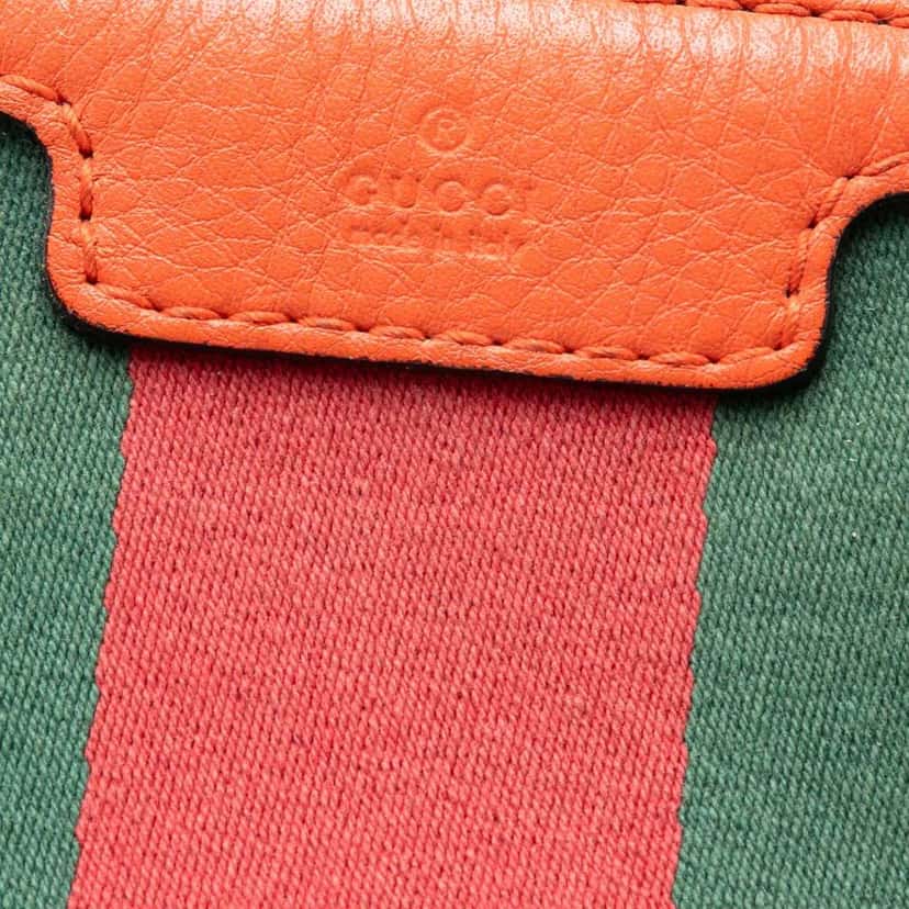 Gucci Medium GG Canvas Web Joy Boston Bag Beige Fair condition - Box View