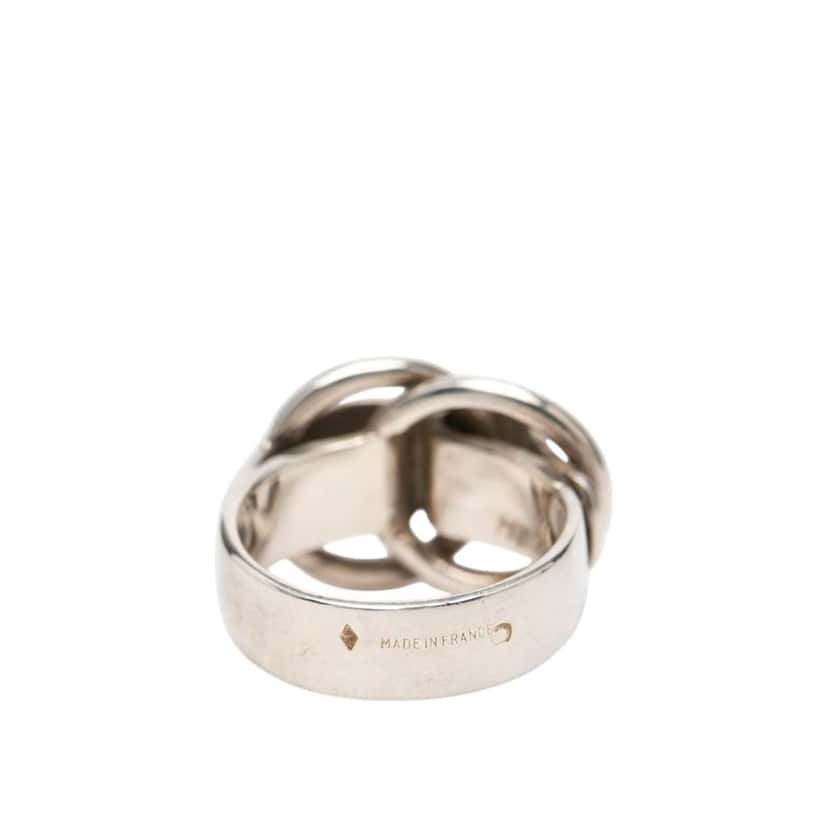 Hermès Sterling Silver Deux Anneaux Ring Silver Silver Good condition - Model View