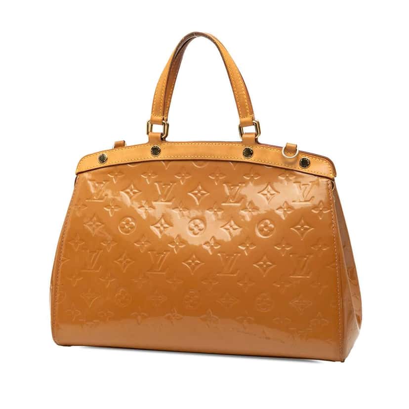 Louis Vuitton Monogram Vernis Brea MM Brown Leather Good condition - Back View
