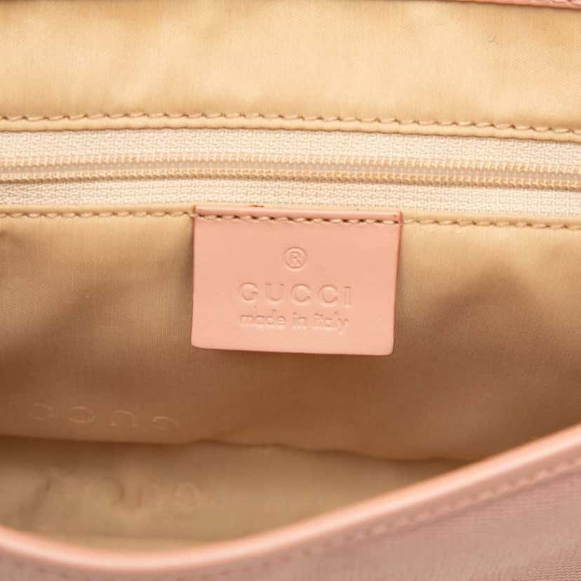 Gucci Canvas Jackie O Flap Pink Canvas Good condition - Box View