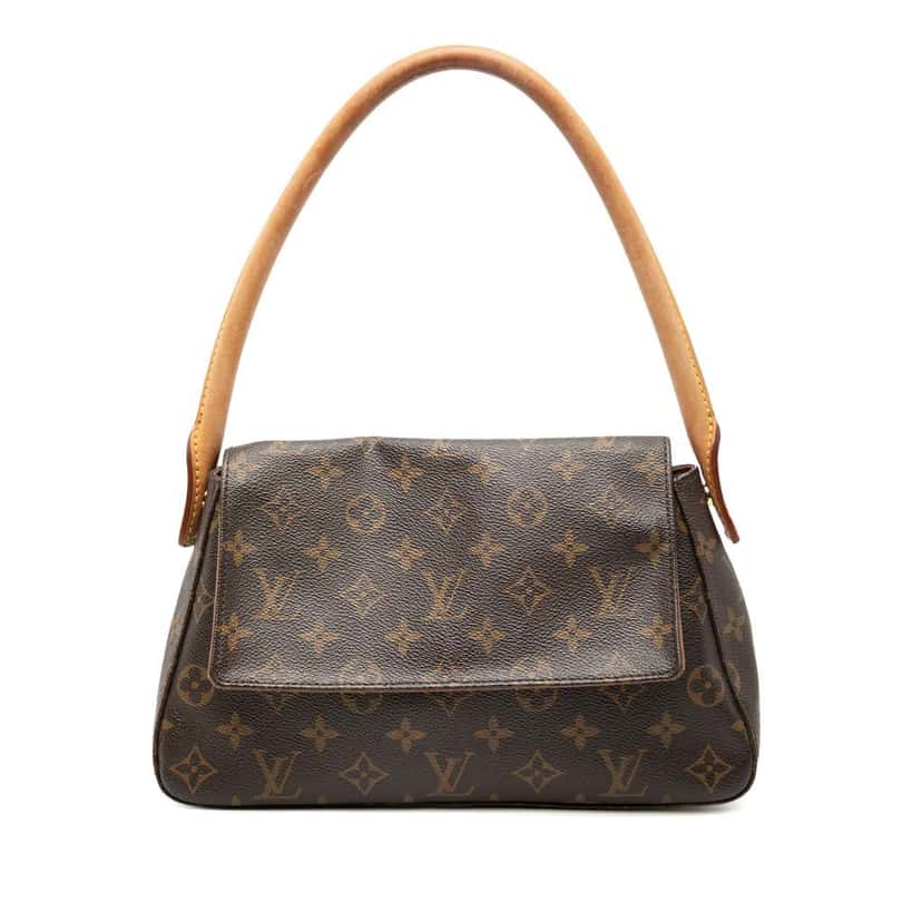 Louis Vuitton Monogram Mini Looping Brown Good condition - Front View