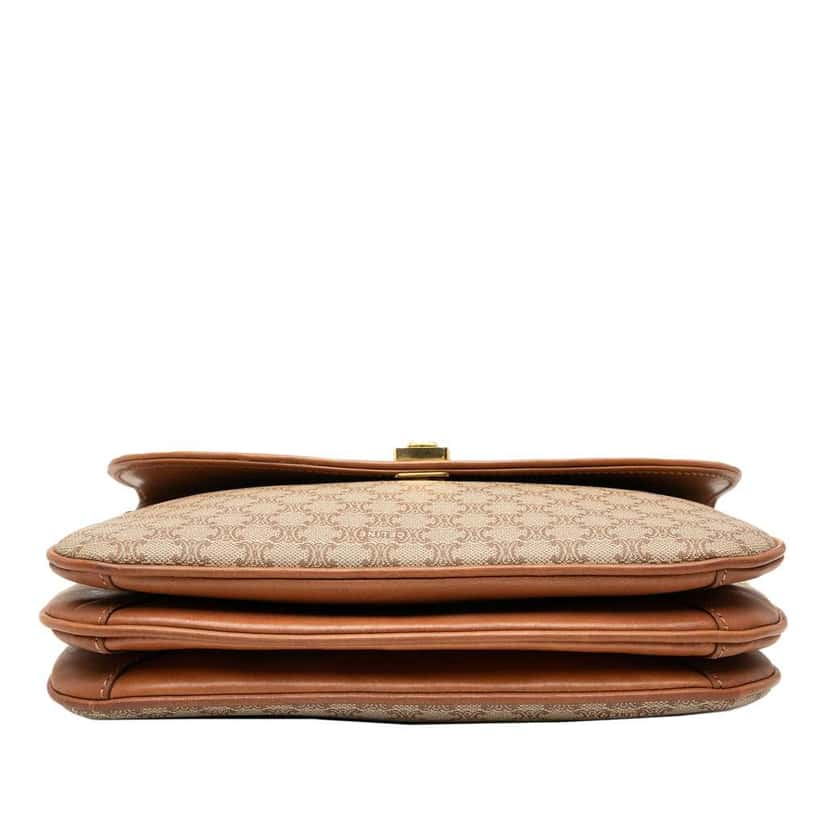 Celine Macadam Coated Canvas Crossbody Beige Canvas Fair condition - Inside View