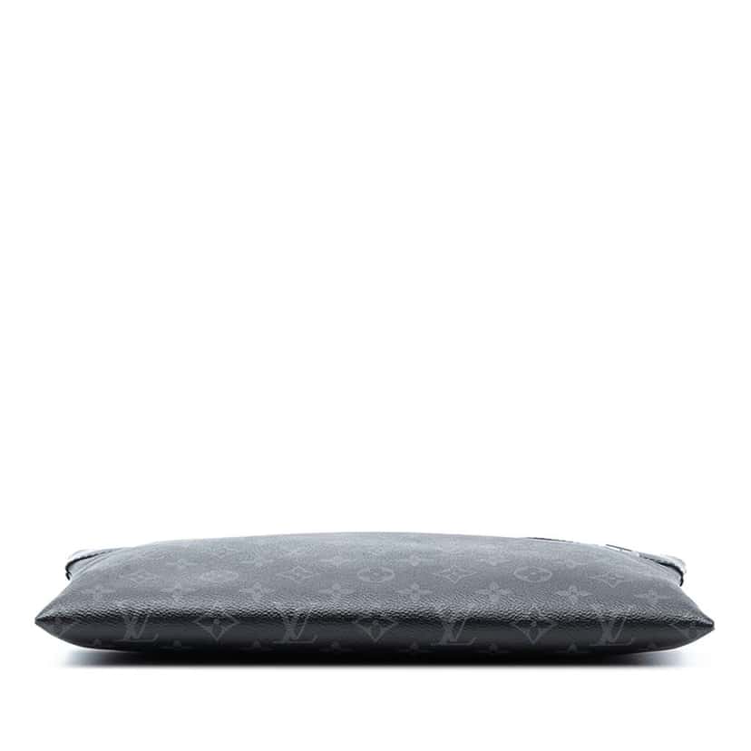 Louis Vuitton Monogram Eclipse Discovery Pochette GM Black Good condition - Inside View