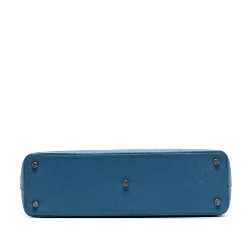 Hermès Epsom Cityhall Briefcase 38 Blue Leather Very good condition - Inside View