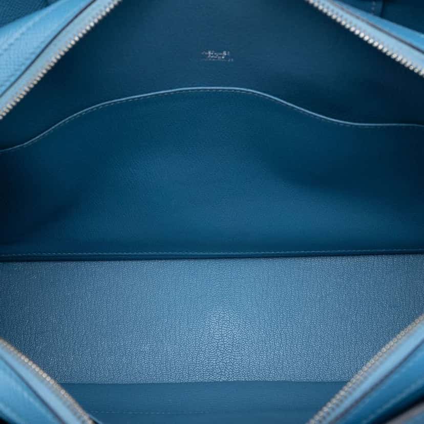 Hermès Epsom Cityhall Briefcase 38 Blue Leather Very good condition - Model View