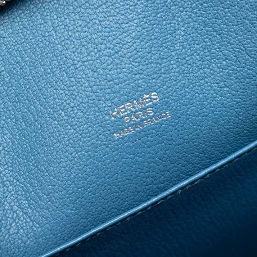 Hermès Epsom Cityhall Briefcase 38 Blue Leather Very good condition - Box View