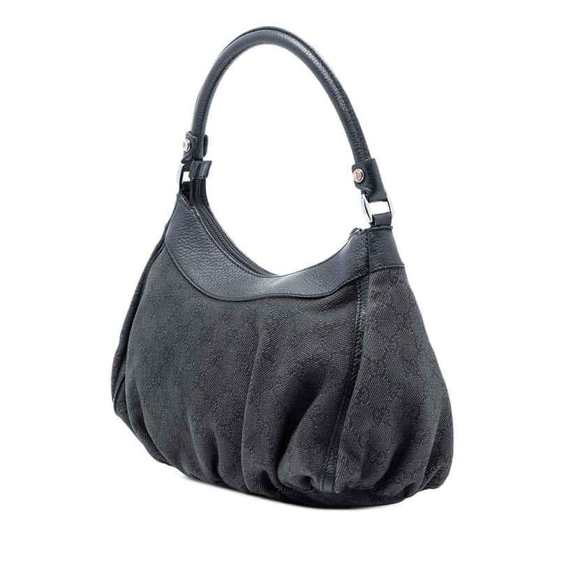 Gucci GG Denim Abbey D Ring Shoulder Bag Grey Denim Good condition - Back View