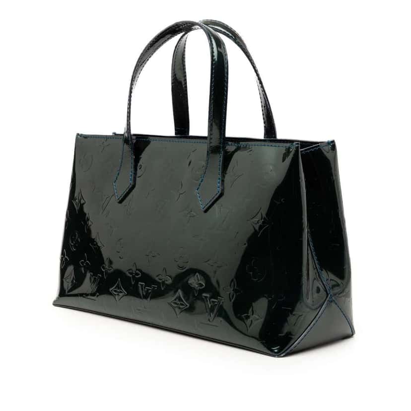 Louis Vuitton Monogram Vernis Wilshire PM Green Leather Good condition - Back View