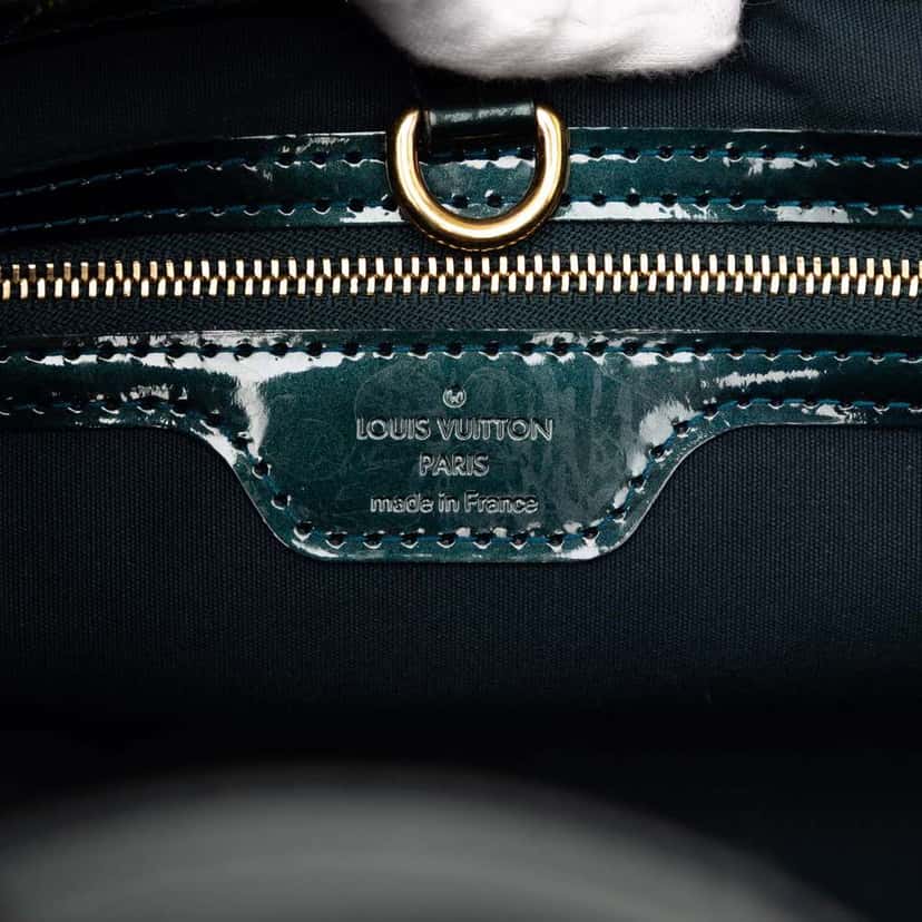 Louis Vuitton Monogram Vernis Wilshire PM Green Leather Good condition - Box View