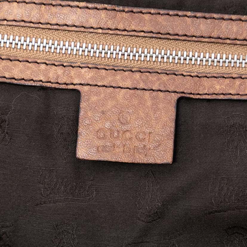 Gucci Medium GG Canvas Bamboo Libeccio Tote Beige Good condition - Box View