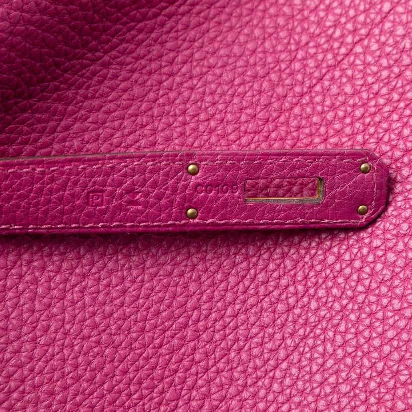 Hermès Togo Kelly II Retourne 35 Purple Leather Good condition - Box View