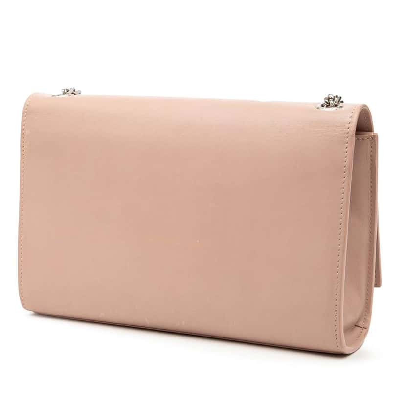 Saint Laurent Medium Smooth Calfskin Classic Monogram Kate Tassel Crossbody Pink Leather Good condition - Back View