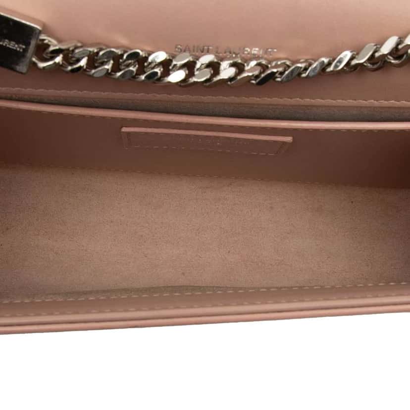 Saint Laurent Medium Smooth Calfskin Classic Monogram Kate Tassel Crossbody Pink Leather Good condition - Model View