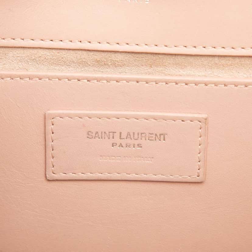 Saint Laurent Medium Smooth Calfskin Classic Monogram Kate Tassel Crossbody Pink Leather Good condition - Box View