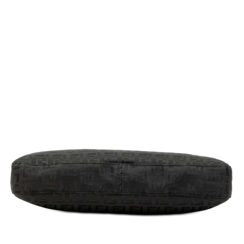 Fendi Zucchino Canvas Shoulder Bag Black Canvas Good condition - Inside View