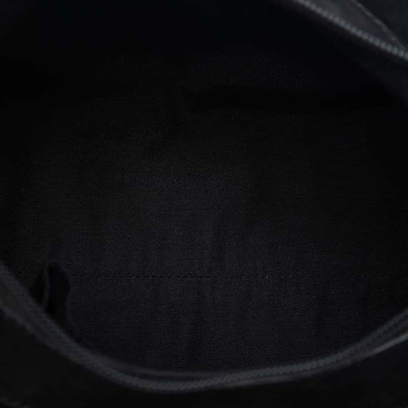 Gucci Suede Abbey D Ring Shoulder Bag Black Leather Good condition - Model View