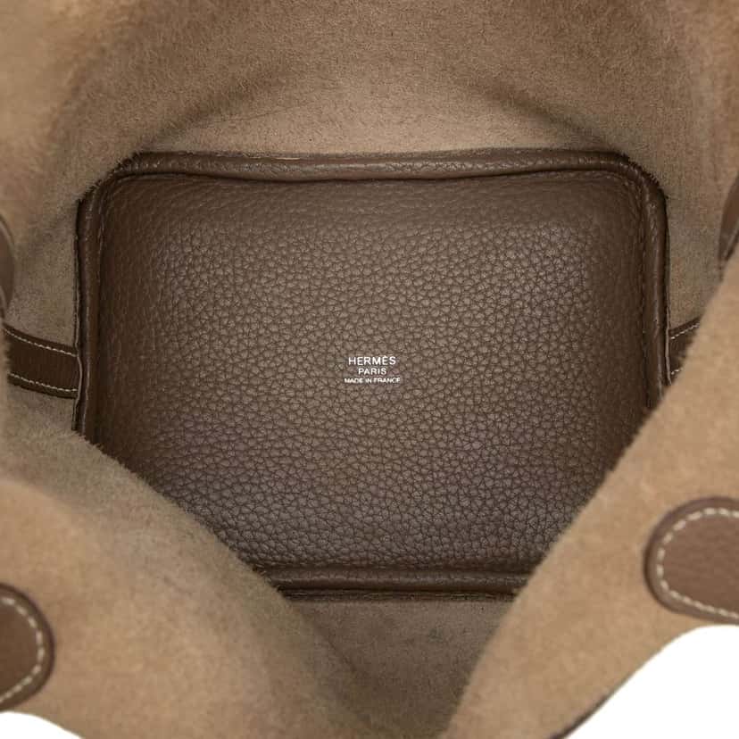 Hermès Clemence Picotin Lock 18 Brown Leather Good condition - Model View