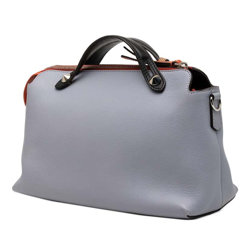 Fendi Medium Tricolor Leather By The Way Satchel Purple Leather Good condition - Back View