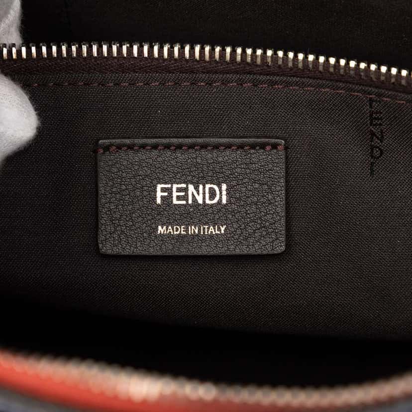 Fendi Medium Tricolor Leather By The Way Satchel Purple Leather Good condition - Box View