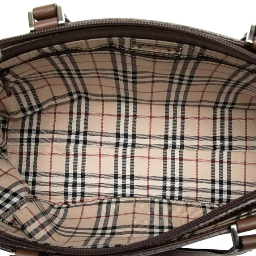 Burberry Leather Handbag Brown Leather Good condition - Model View