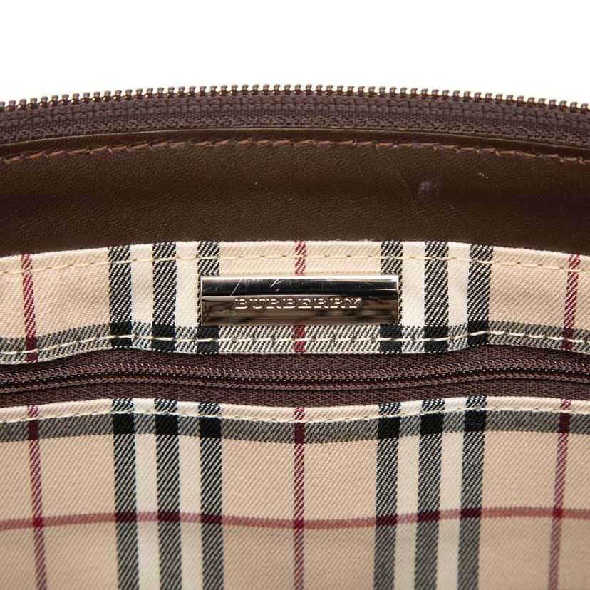 Burberry Leather Handbag Brown Leather Good condition - Box View