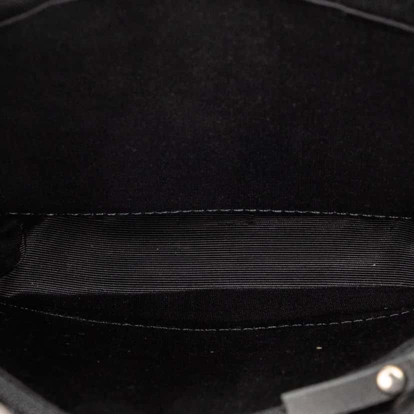 Burberry Nova Check Trimmed Leather Crossbody Black Leather Good condition - Model View