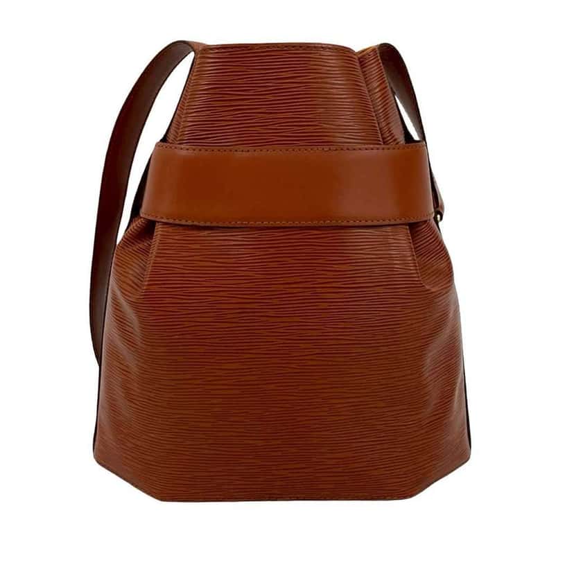 Louis Vuitton Epi Sac D Epaule PM Brown Leather Good condition - Back View