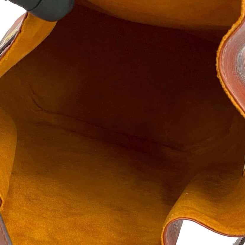 Louis Vuitton Epi Sac D Epaule PM Brown Leather Good condition - Inside View