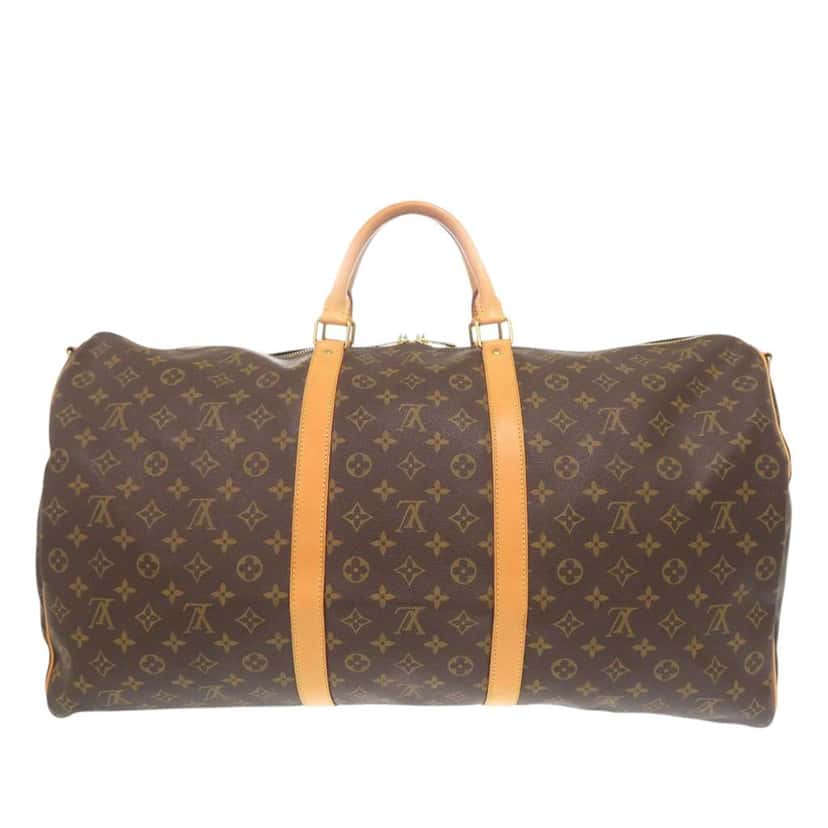 Louis Vuitton Monogram Keepall Bandouliere 60 Brown Good condition - Back View