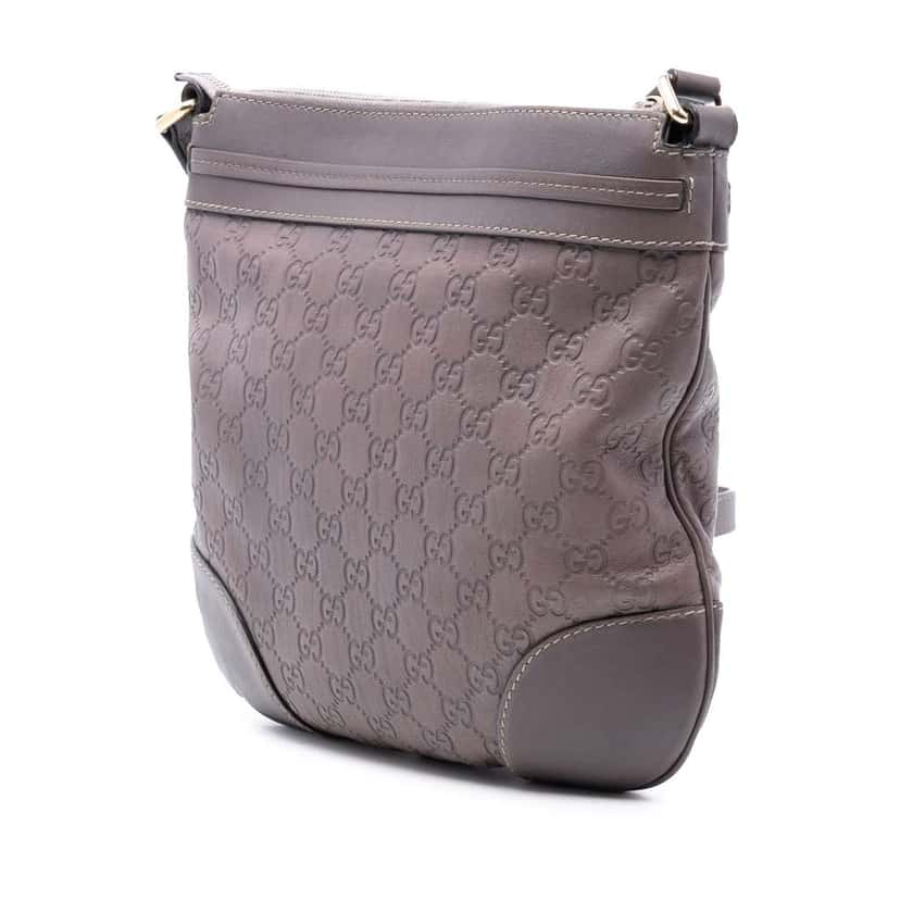 Gucci Guccissima Mayfair Crossbody Brown Leather Good condition - Back View