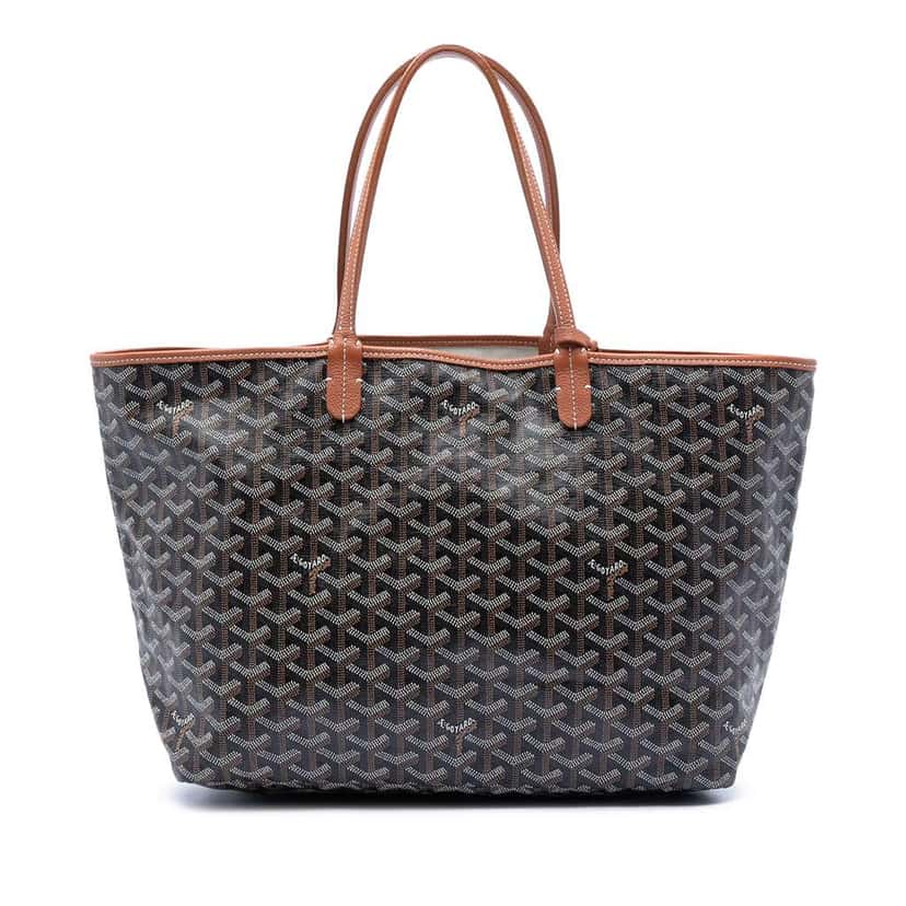 Goyard Goyardine Saint Louis PM Black Canvas Good condition - Front View