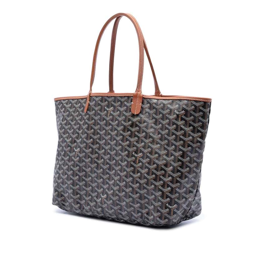 Goyard Goyardine Saint Louis PM Black Canvas Good condition - Back View