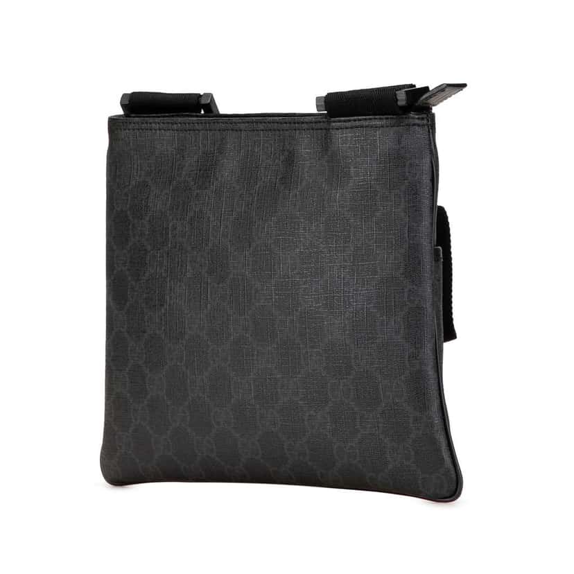 Gucci GG Supreme Crossbody Black Canvas Good condition - Back View