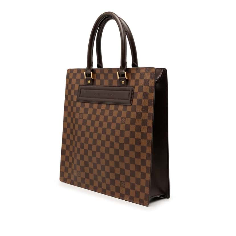 Louis Vuitton Damier Ebene Venice Sac Plat GM Brown Good condition - Back View