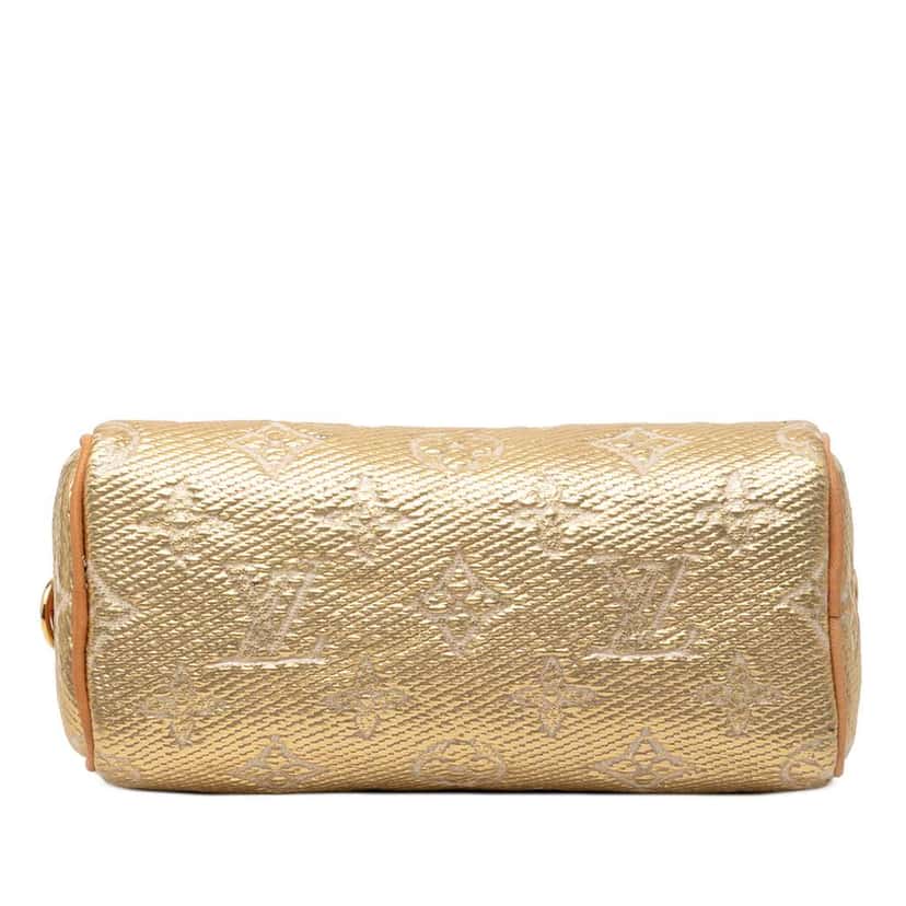 Louis Vuitton Monoglam Nano Speedy Bandouliere Gold Canvas Good condition - Inside View