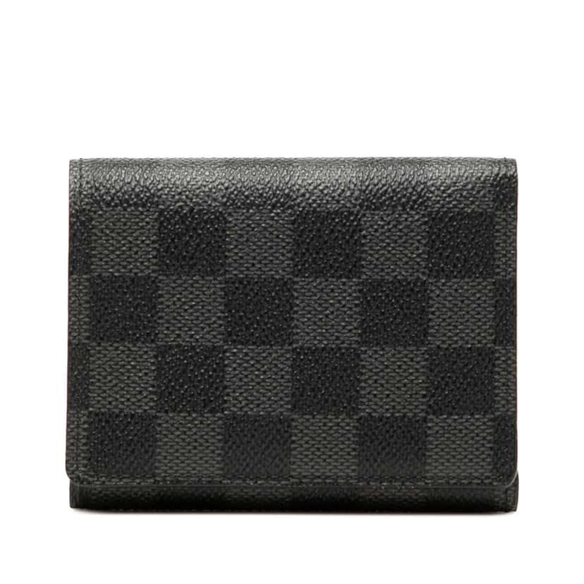 Louis Vuitton Damier Graphite Trifold Wallet Black Good condition - Front View