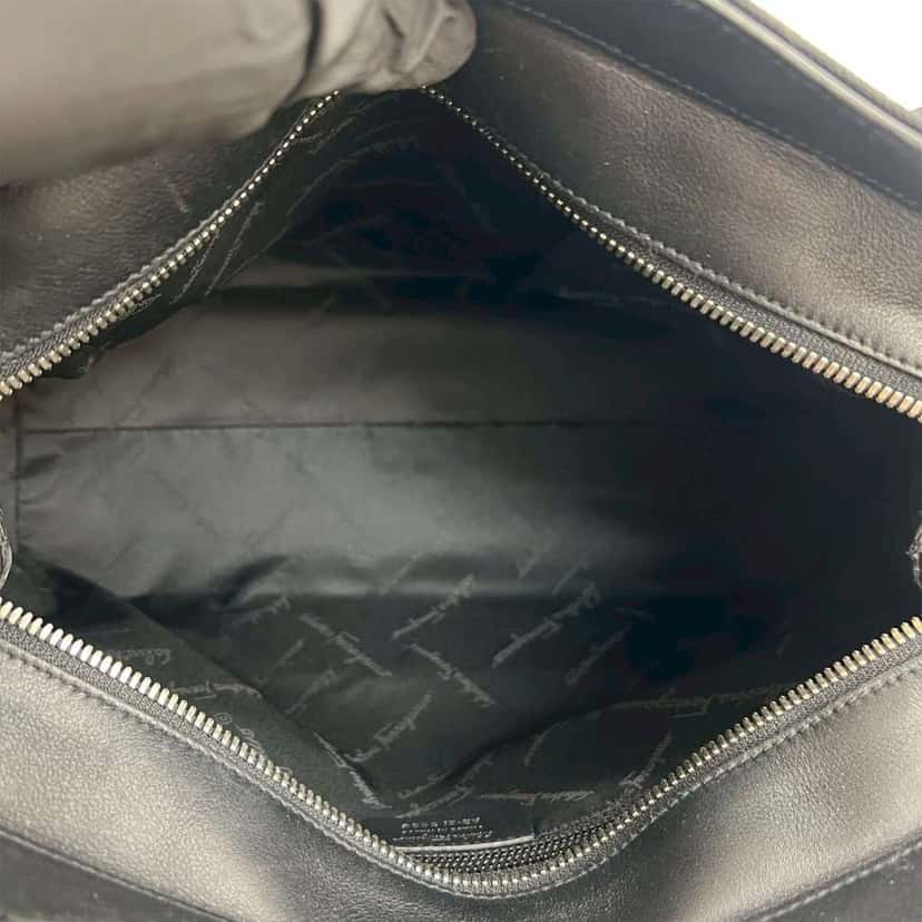 Salvatore Ferragamo Canvas Gancini Tote Black Canvas Good condition - Model View