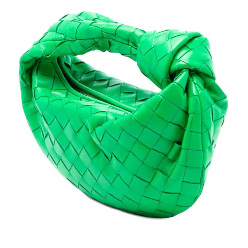 Bottega Veneta Mini Nappa Intrecciato Jodie Green Leather Good condition - Back View