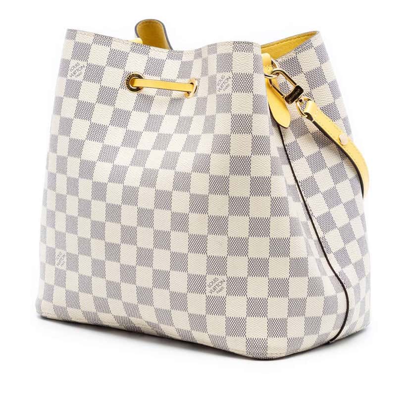 Louis Vuitton Damier Azur Neonoe MM White Good condition - Back View